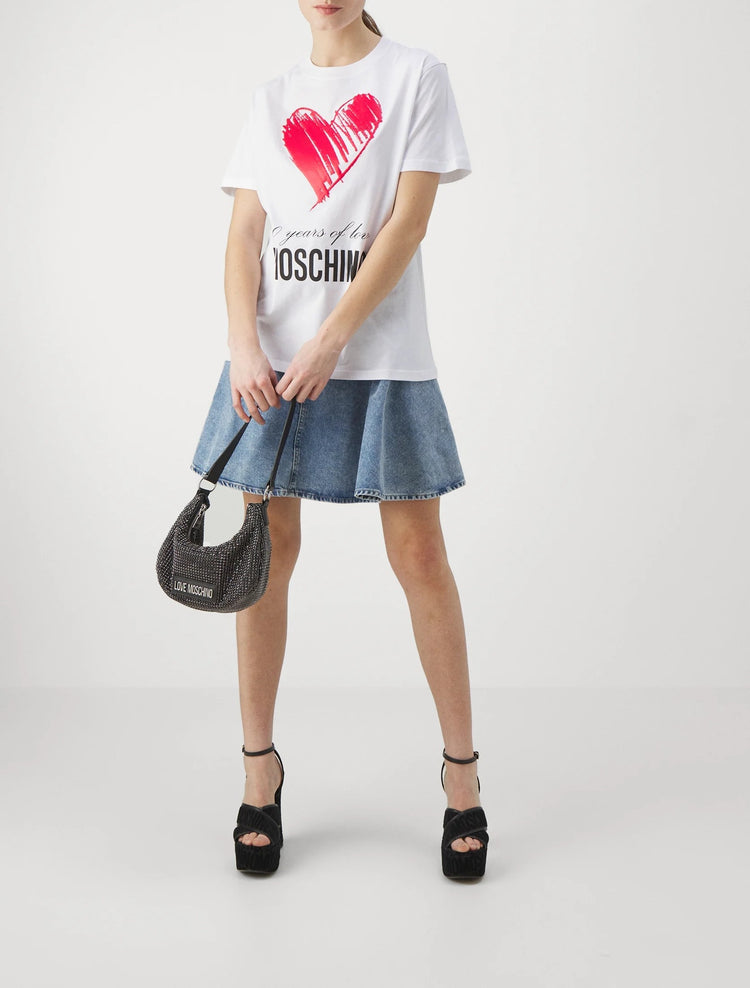 Printed Round Neck Short-Sleeves T-Shirt