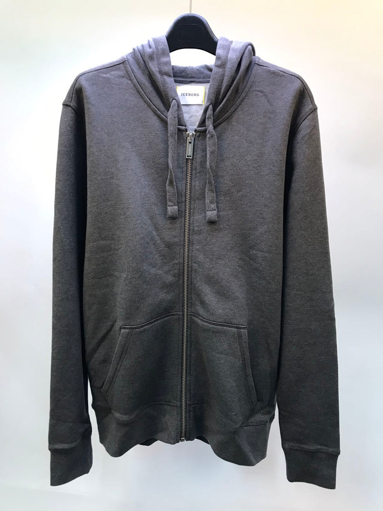 Iceberg Men Cotton Zip Hoodie