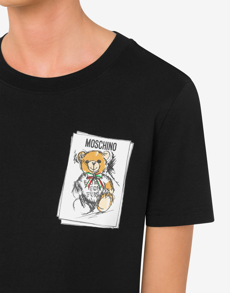 Printed Round Neck Short-Sleeves T-Shirt