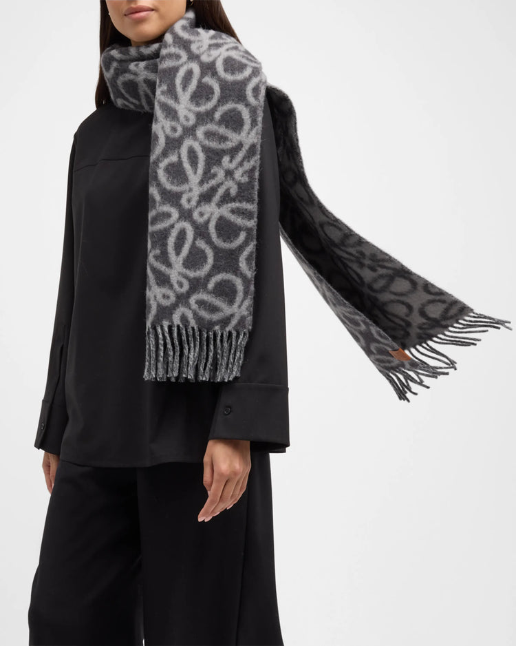 Alpaca and Wool Anagram Scarf