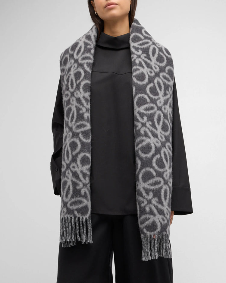Alpaca and Wool Anagram Scarf