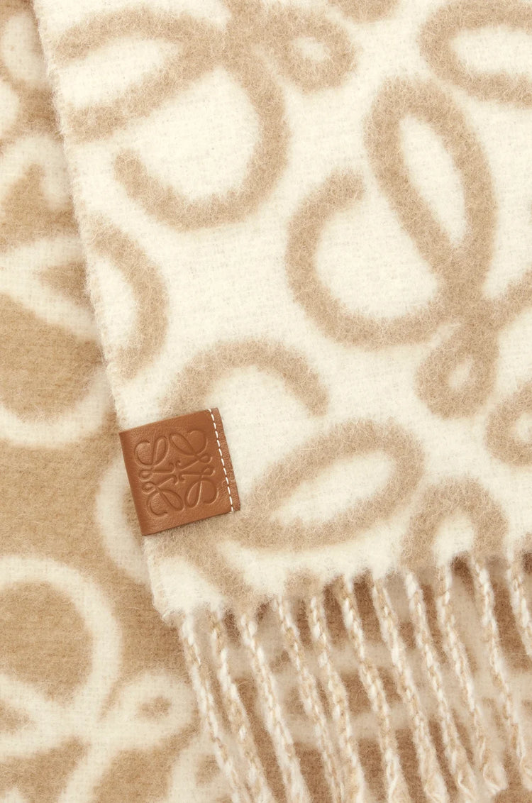 Alpaca and Wool Anagram Scarf