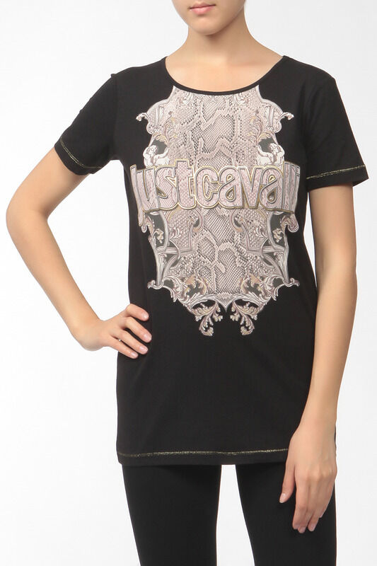Print Round Neck Short Sleeves T-Shirt