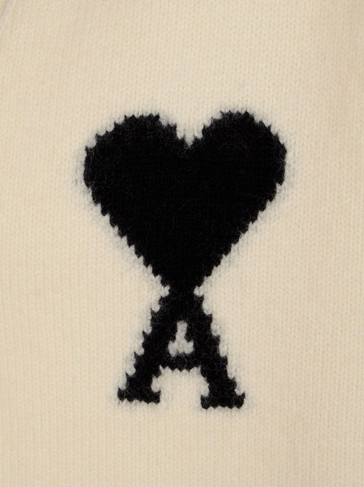 Beige ami de coeur cardigan Ami paris