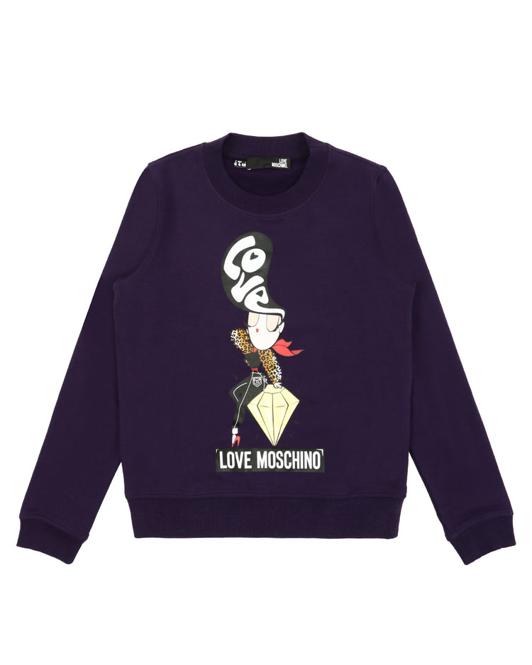 MOSCHINO LADY LONG SLEEVES T-SHIRT