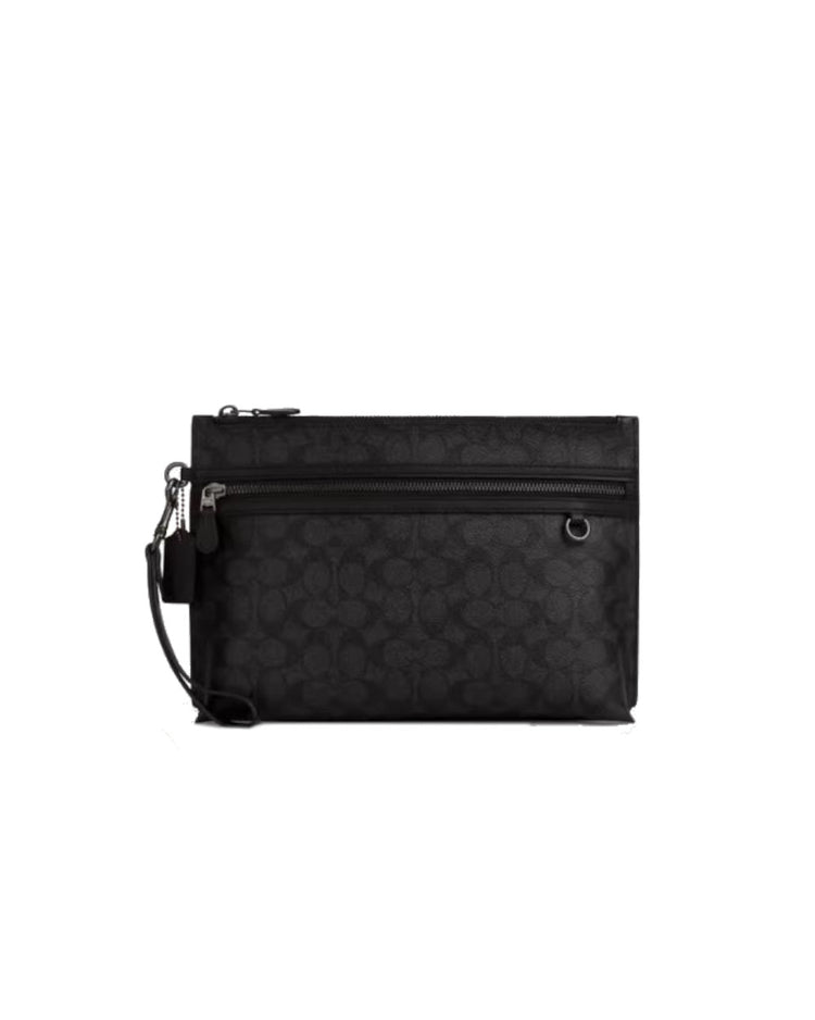 Coach Carry All Pouch In Signature Canvas