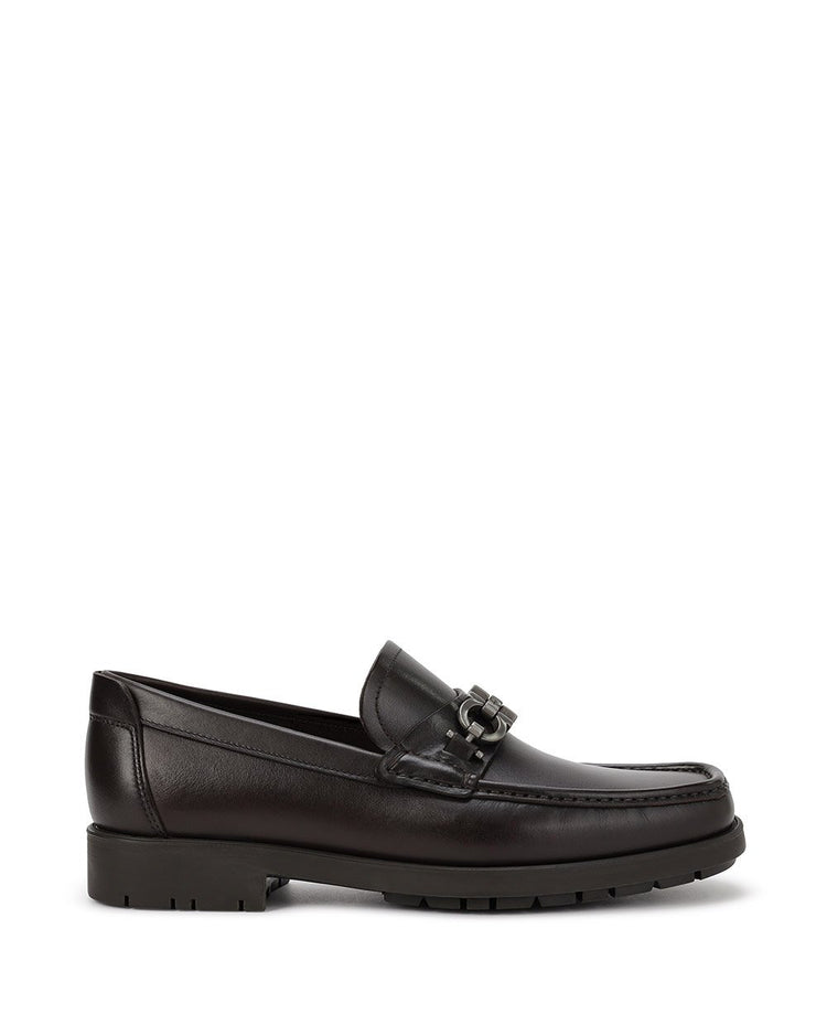 Metal Buckle Leather Shoes