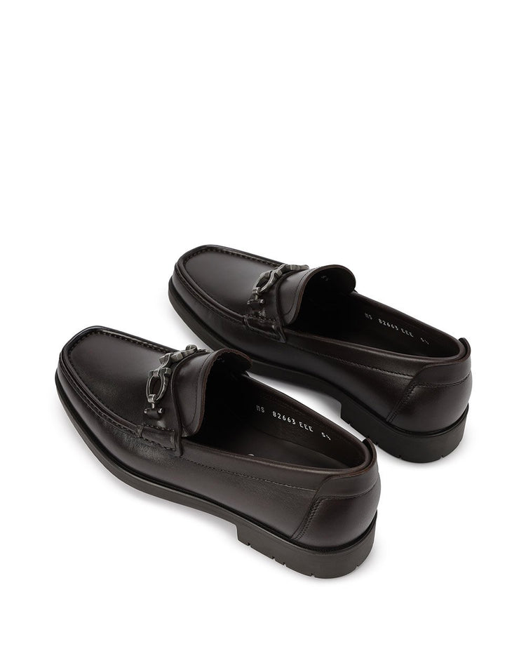 Metal Buckle Leather Shoes