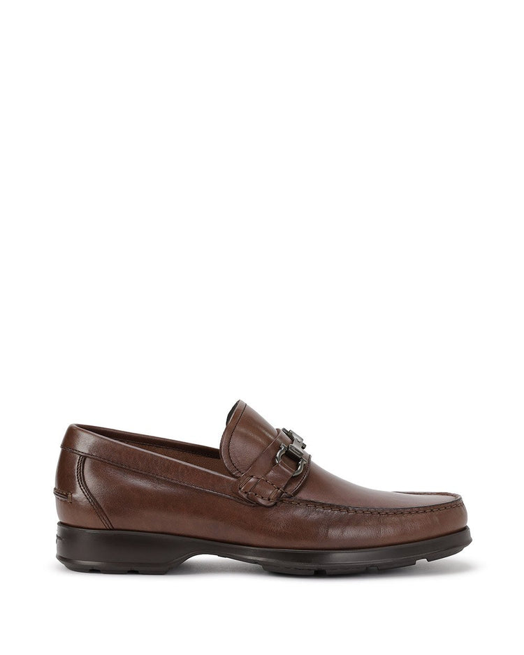 Metal Buckle Leather Shoes