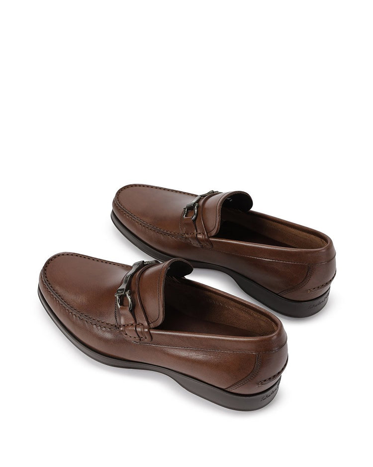Metal Buckle Leather Shoes