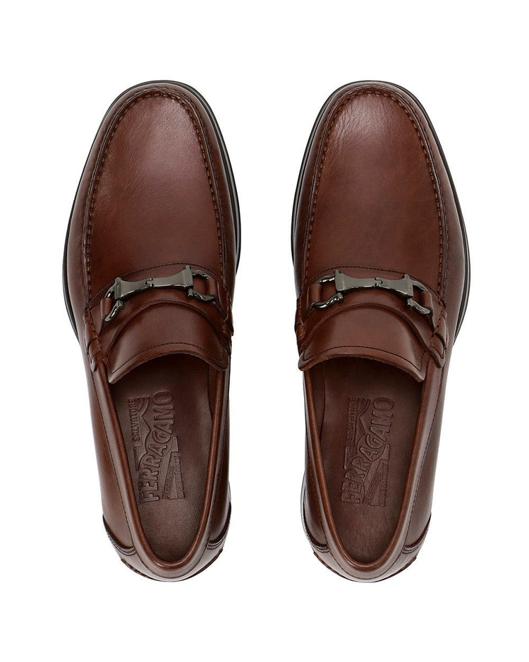 Metal Buckle Leather Shoes