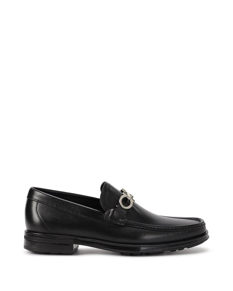 Metal Buckle Leather Shoes