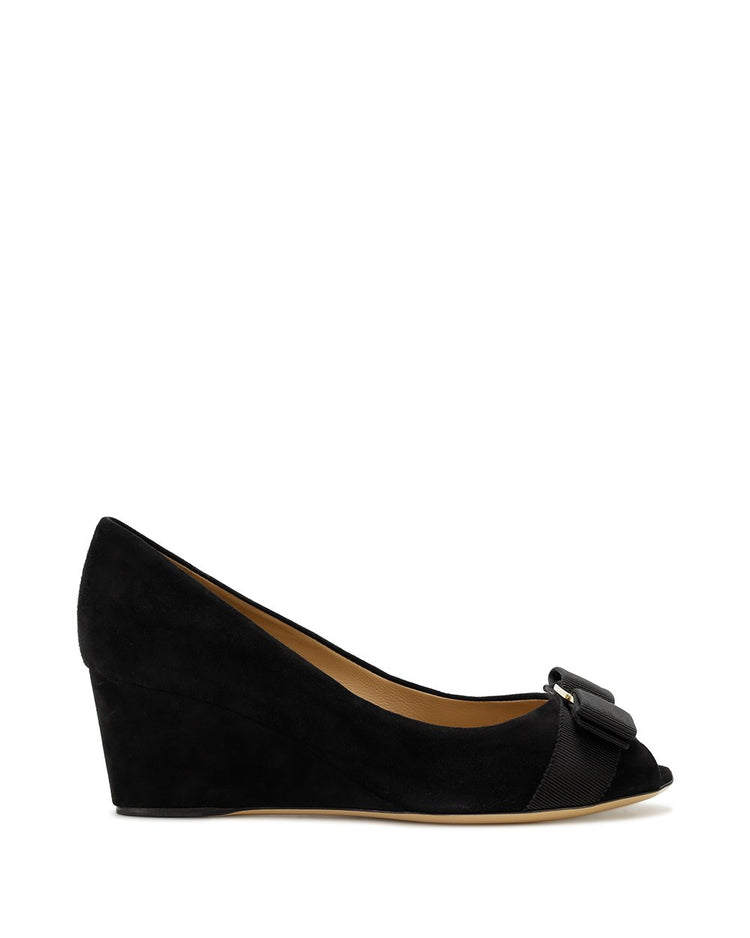 Sissi Suede Wedge Pumps