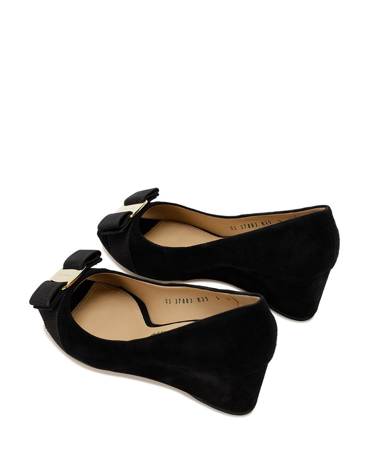Sissi Suede Wedge Pumps