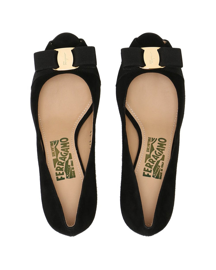 Sissi Suede Wedge Pumps