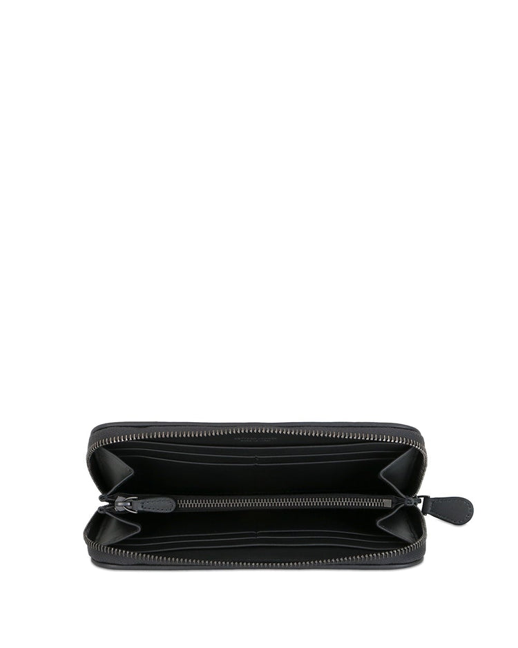 Intrecciato Leather Zip-around Wallet