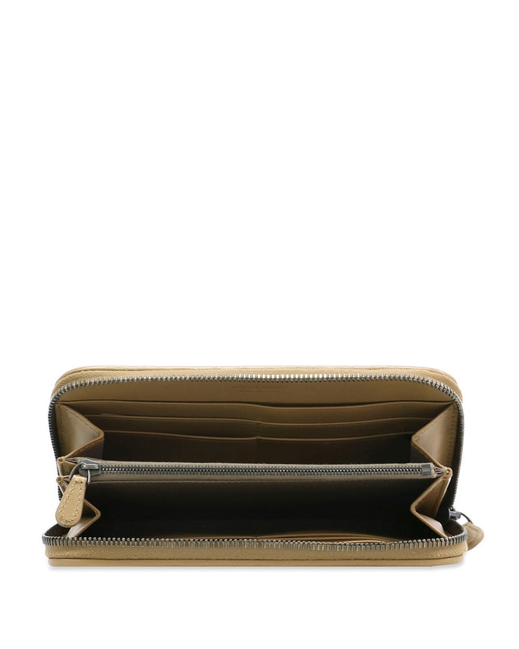 Intrecciato Leather Zip-around Wallet