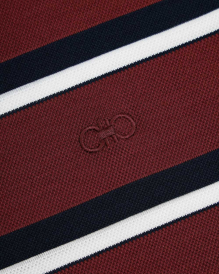 Striped Long Sleeves Polo Shirt
