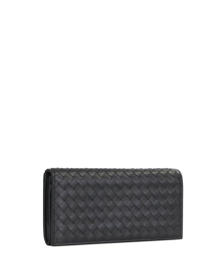 Intrecciato Weave Continental Wallet