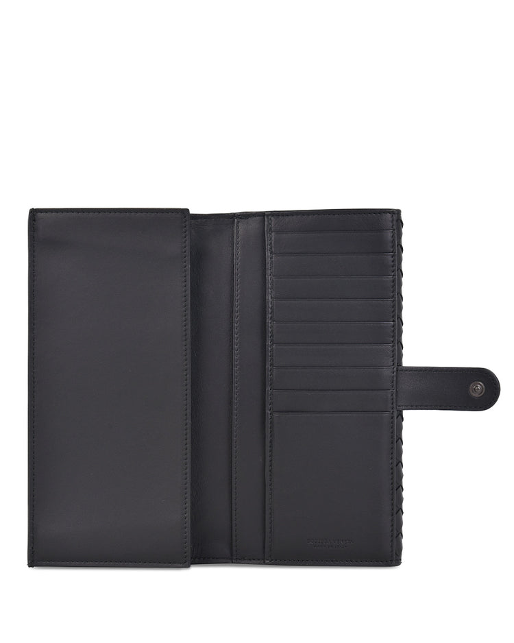 Wallet in Intrecciato Woven Pattern