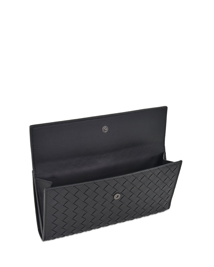 Wallet in Intrecciato Woven Pattern