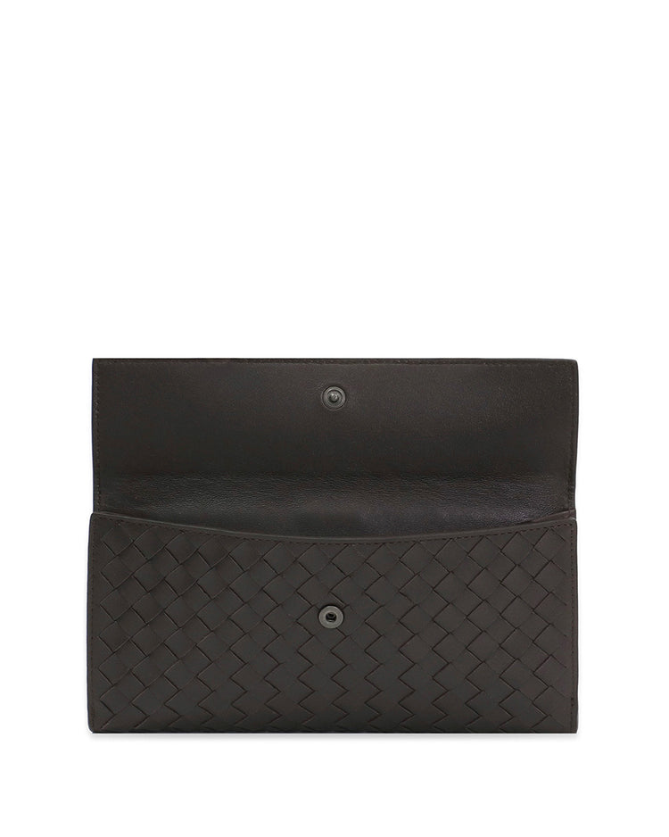 Wallet in Intrecciato Woven Pattern