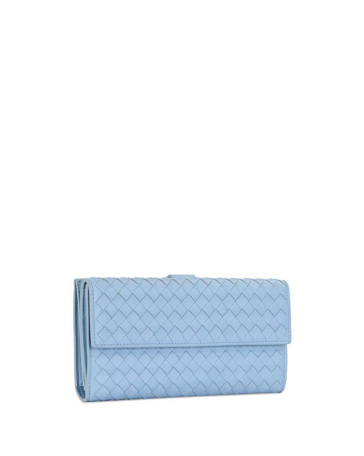 Wallet in Intrecciato Woven Pattern