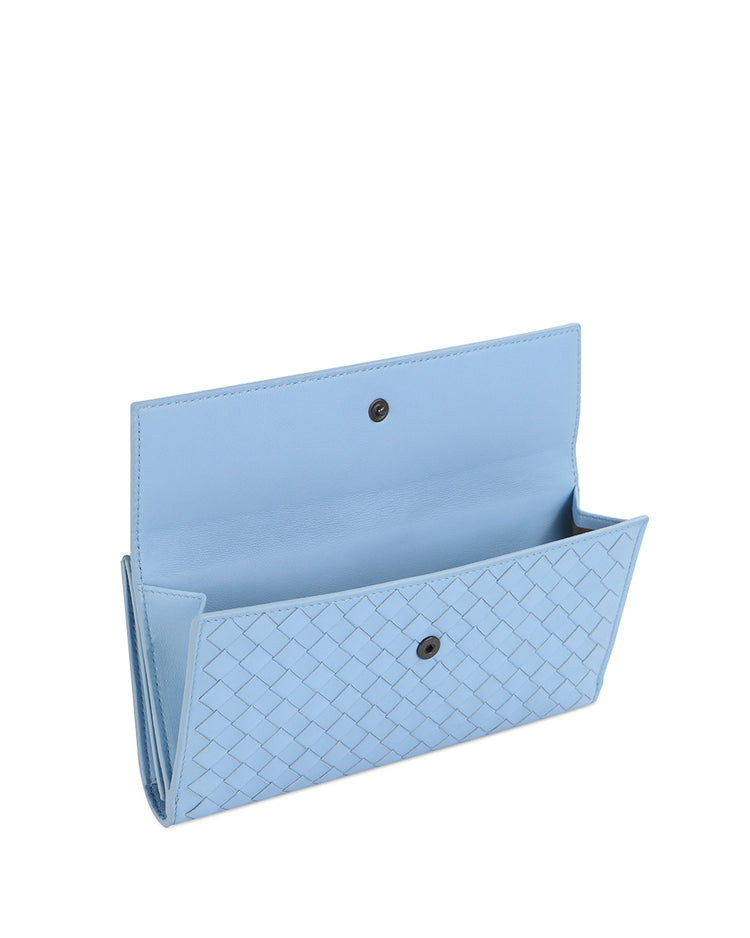 Wallet in Intrecciato Woven Pattern