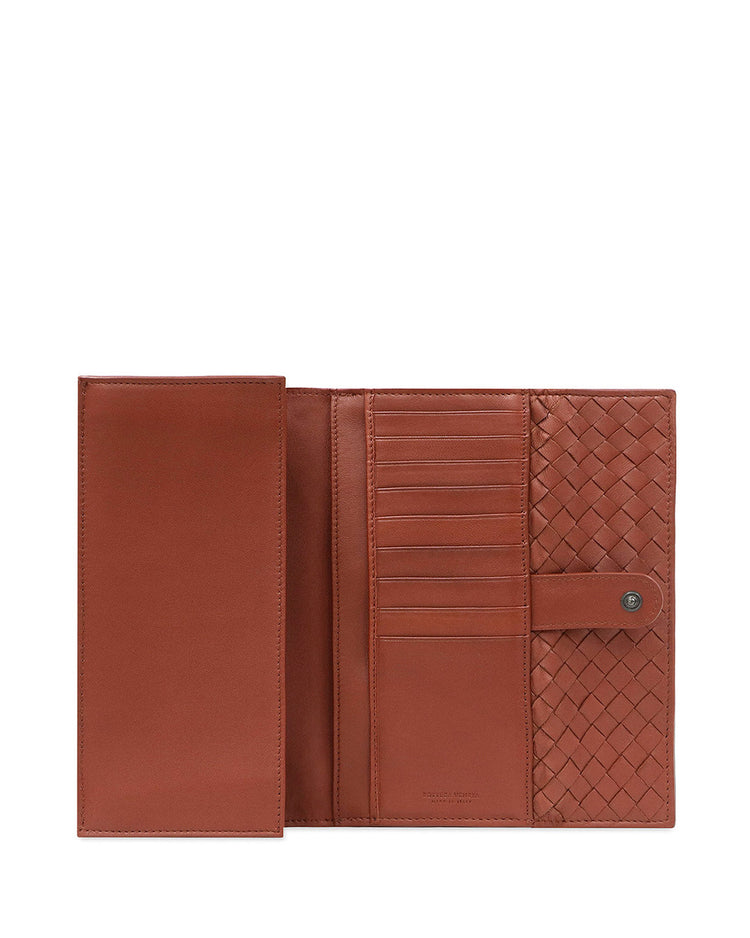 Wallet in Intrecciato Woven Pattern