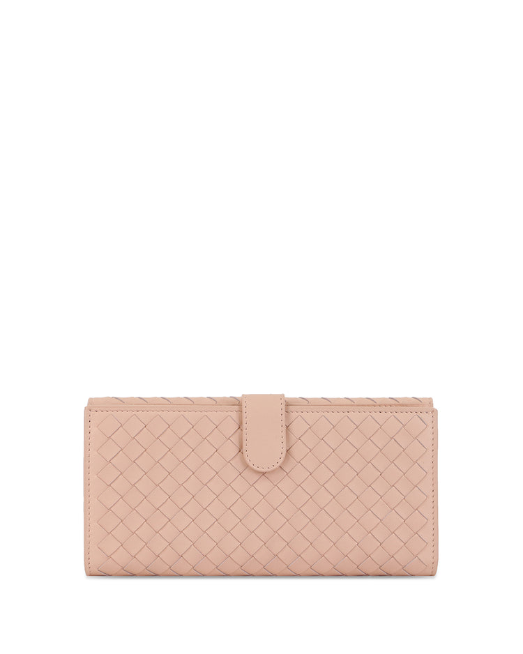 Wallet in Intrecciato Woven Pattern