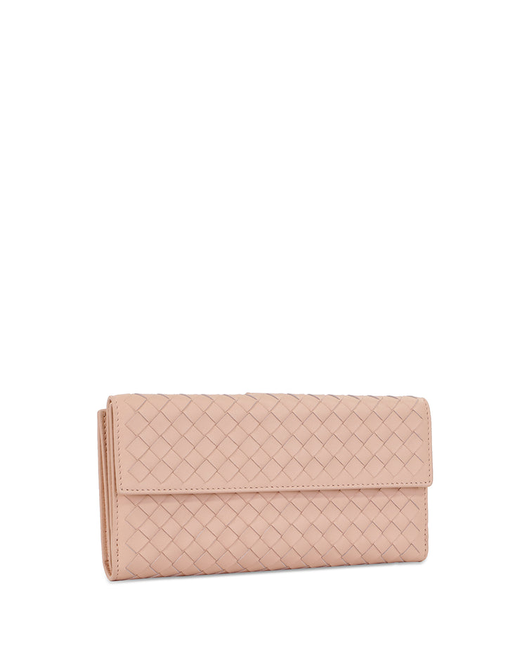 Wallet in Intrecciato Woven Pattern