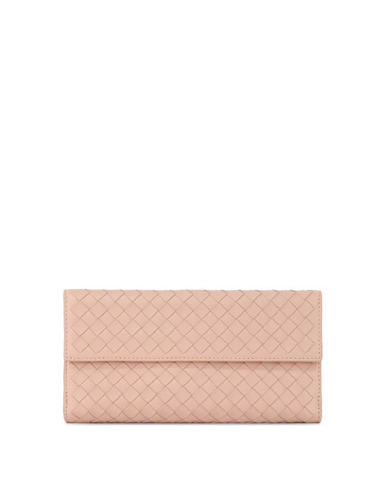 Wallet in Intrecciato Woven Pattern