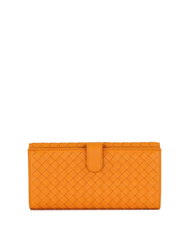 Wallet in Intrecciato Woven Pattern
