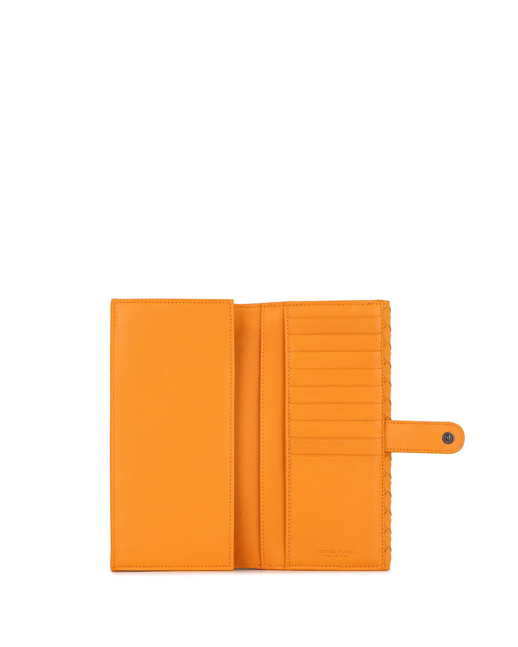 Wallet in Intrecciato Woven Pattern