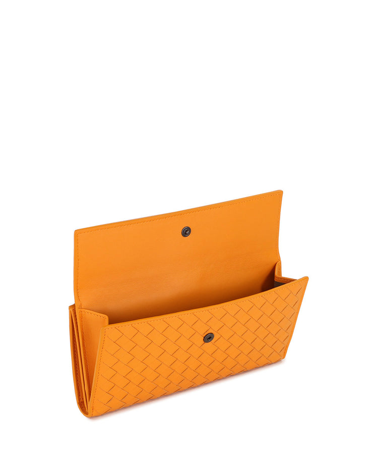 Wallet in Intrecciato Woven Pattern