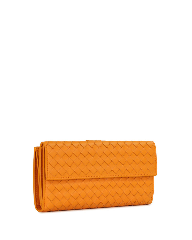 Wallet in Intrecciato Woven Pattern