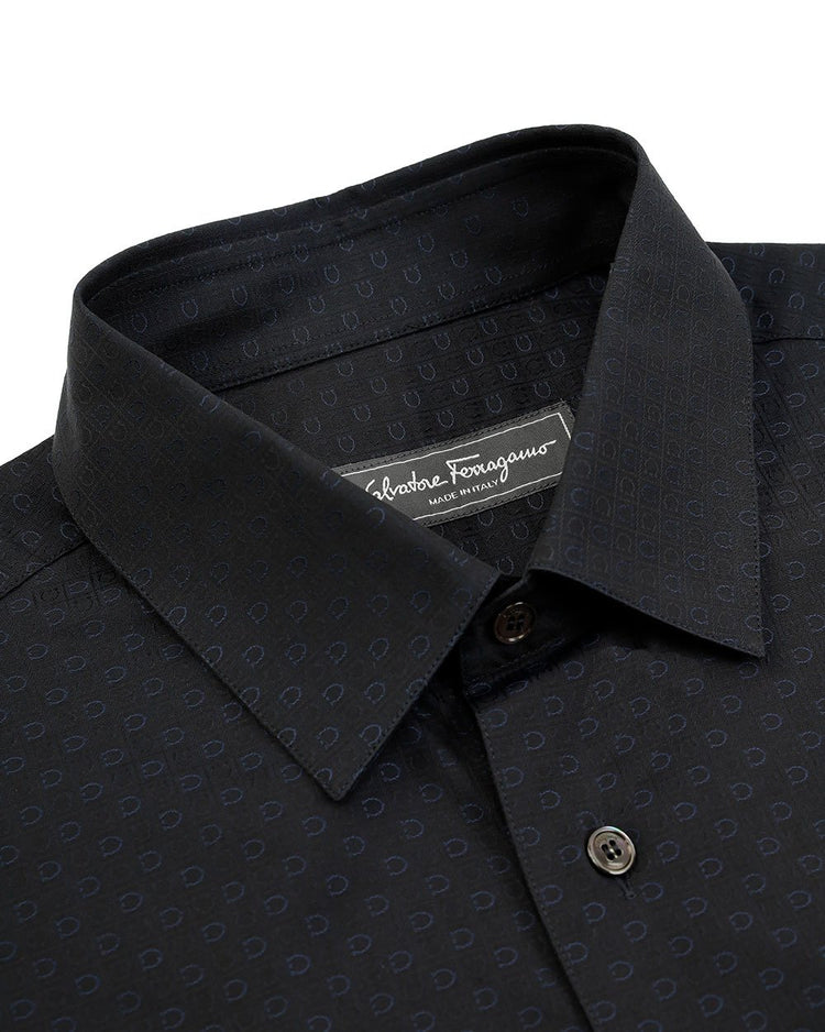 Logo Embroidered Long Sleeves Shirt