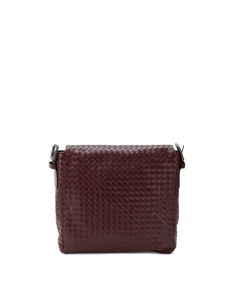 Intrecciato Leather Crossbody Bag