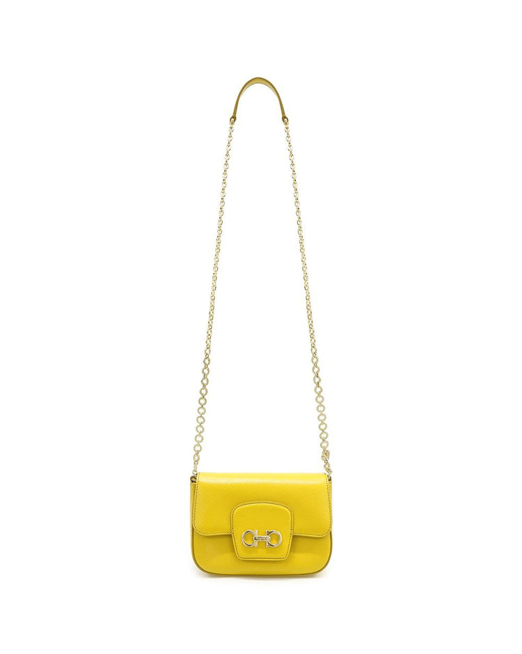 Saffiano Chain Shoulder Bag