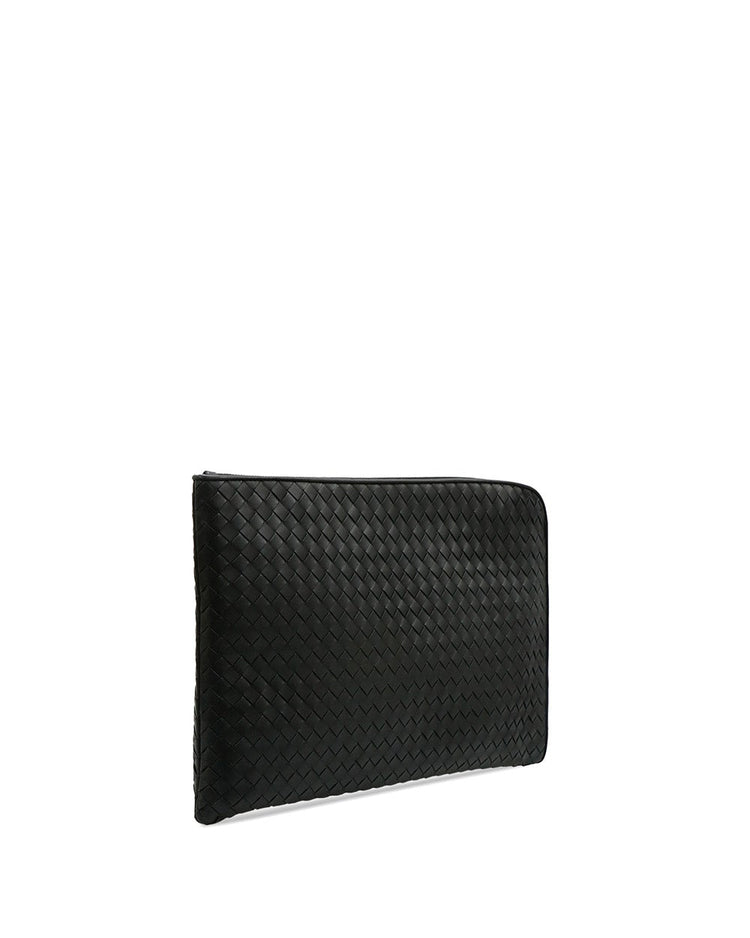Woven Leather Clutch