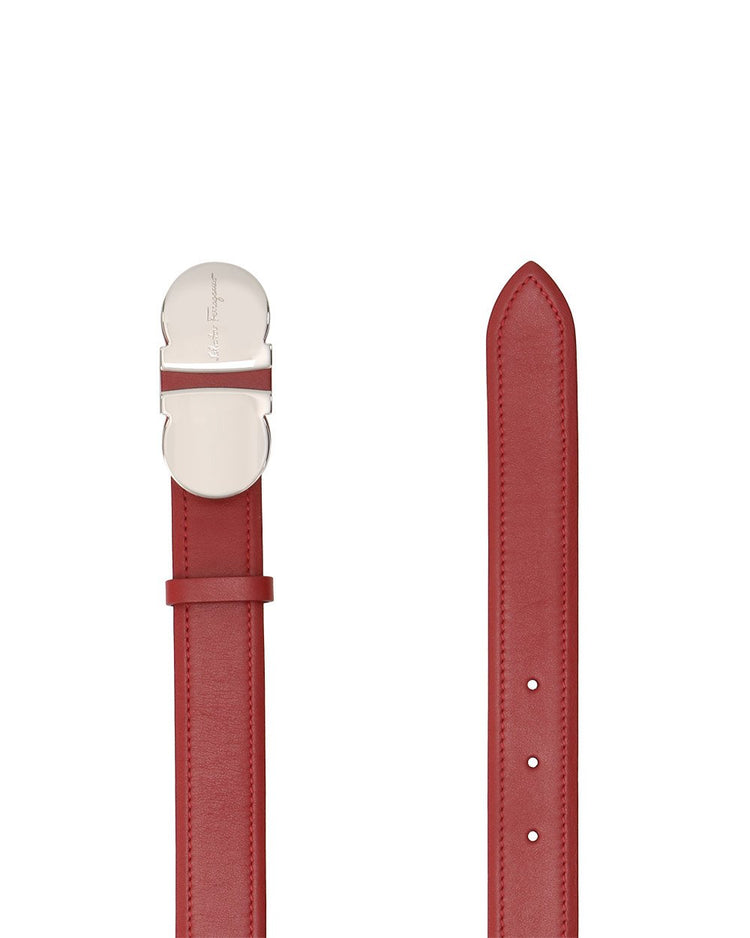 LOGO Buckle Leather Belt