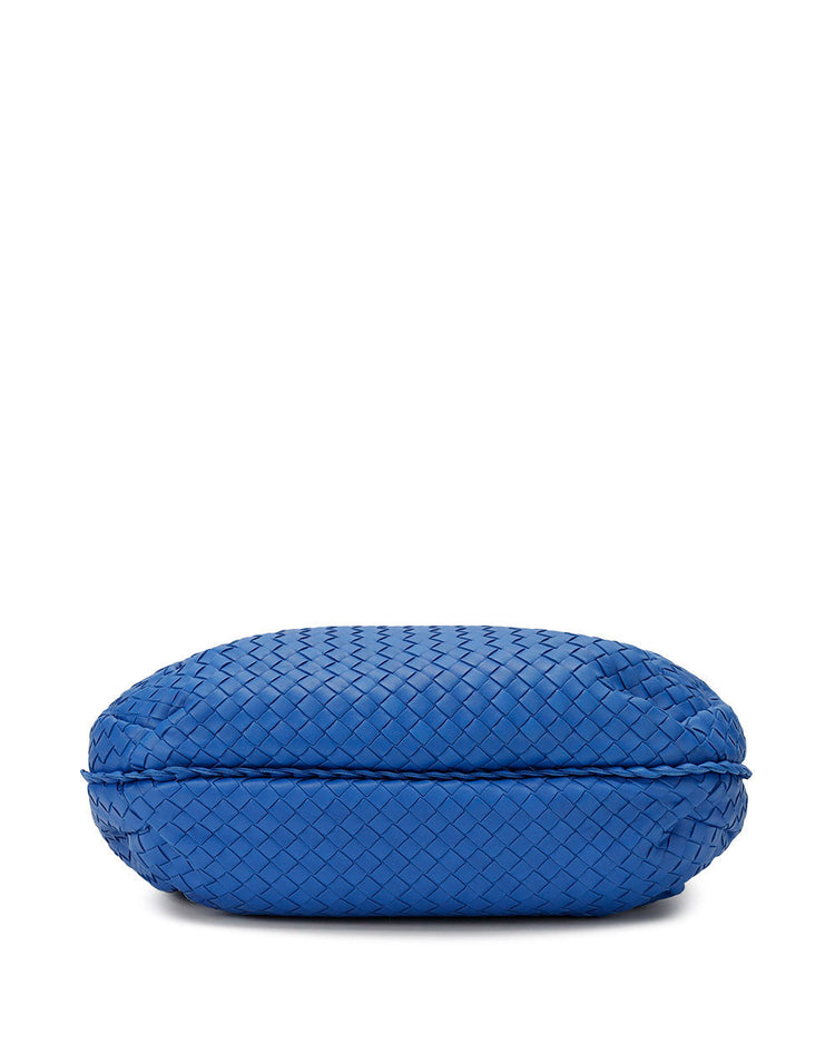 Intrecciato Lamb Leather Zip Shoulder Bag