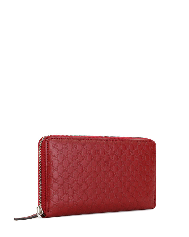 Embossed Zip Around Long Wallet