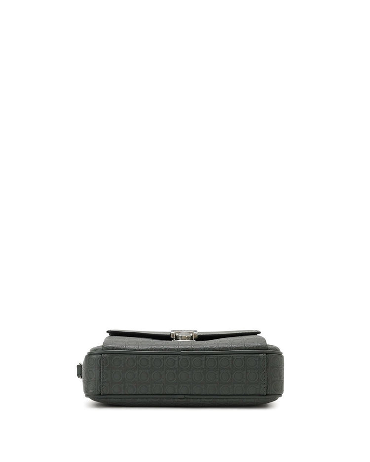Logo Leather Clutch