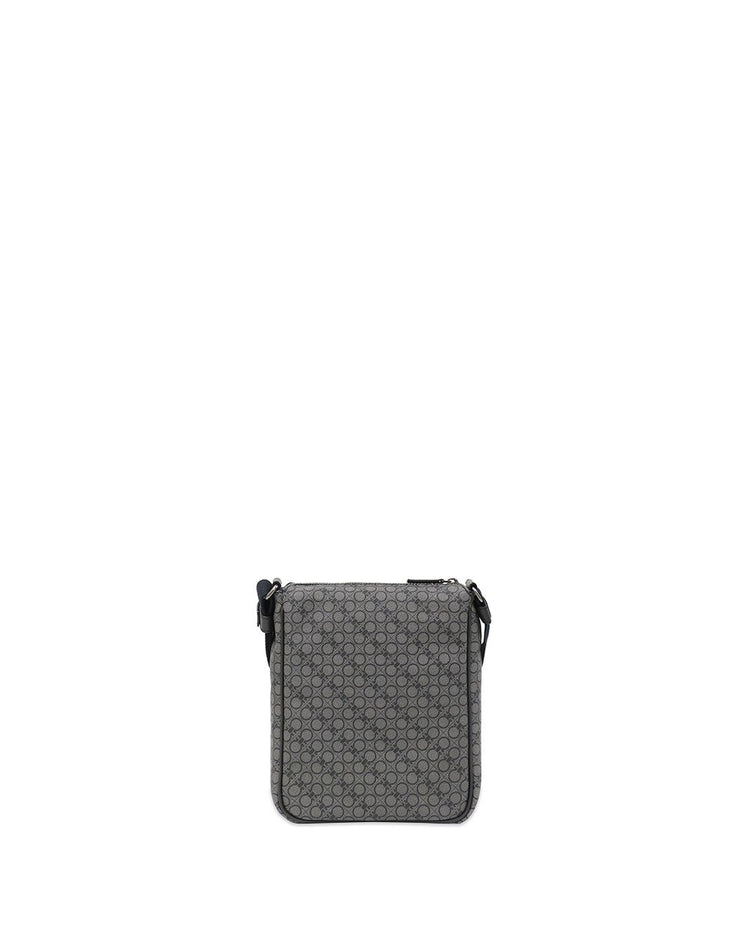Canvas with Calf Skin Shoulder Bag - ISSI Outlet