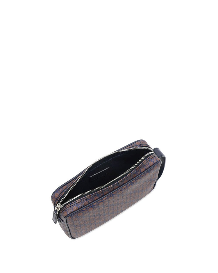 PVC LOGO Color Block Print clutch