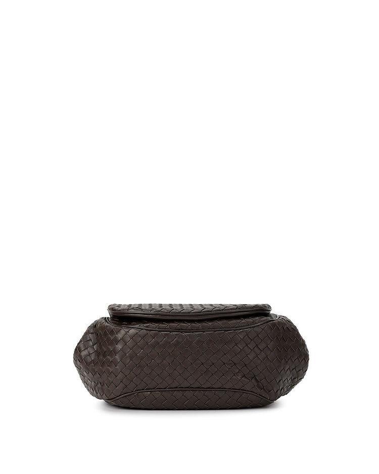Intrecciato Lamb Leather Shoulder Bag