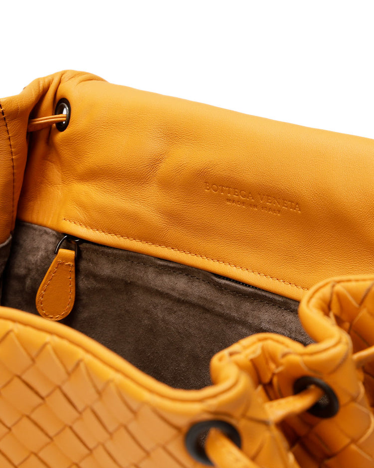 Intrecciato Lamb Leather Shoulder Bag