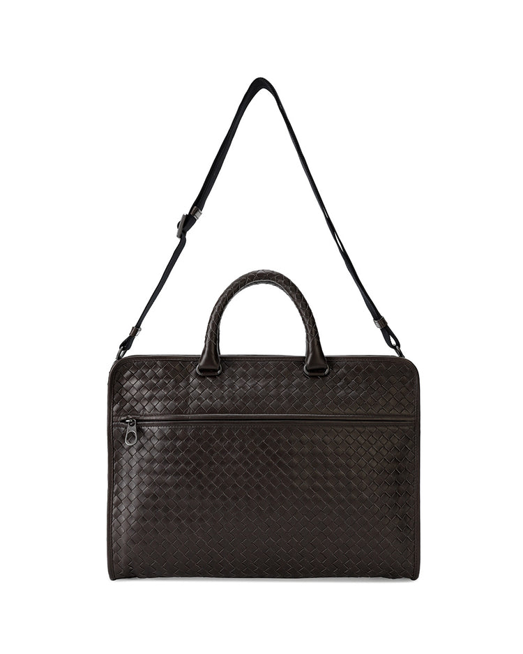 Intrecciato Calf Leather Briefcase