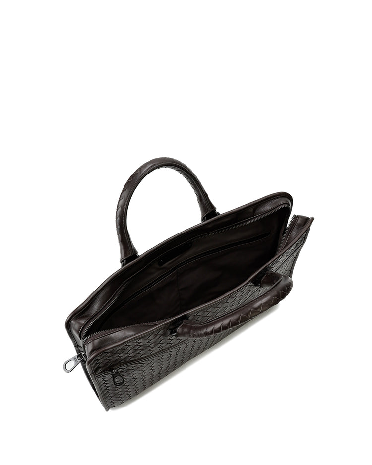 Intrecciato Calf Leather Briefcase